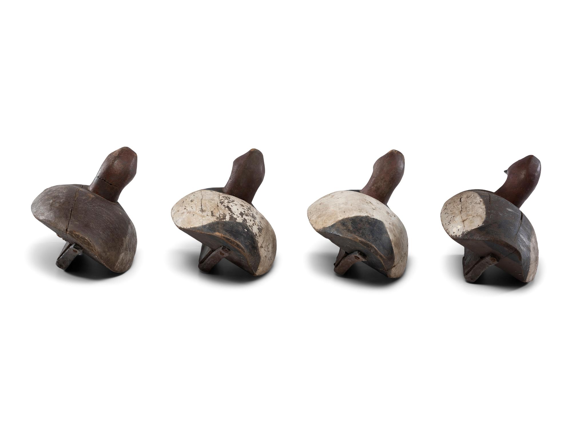 Four Carved and Painted Wood Duck Decoys