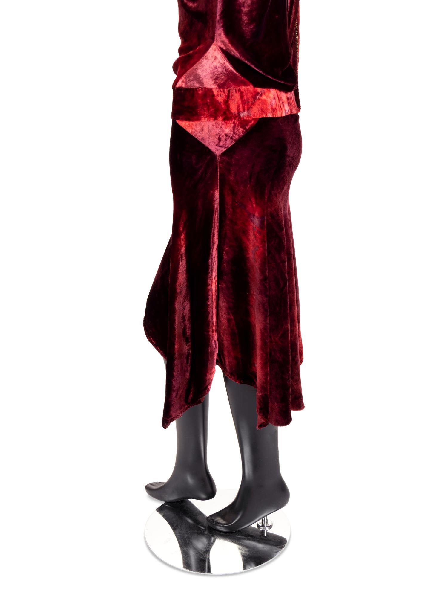 Two Velvet Evening Dresses, 1980s