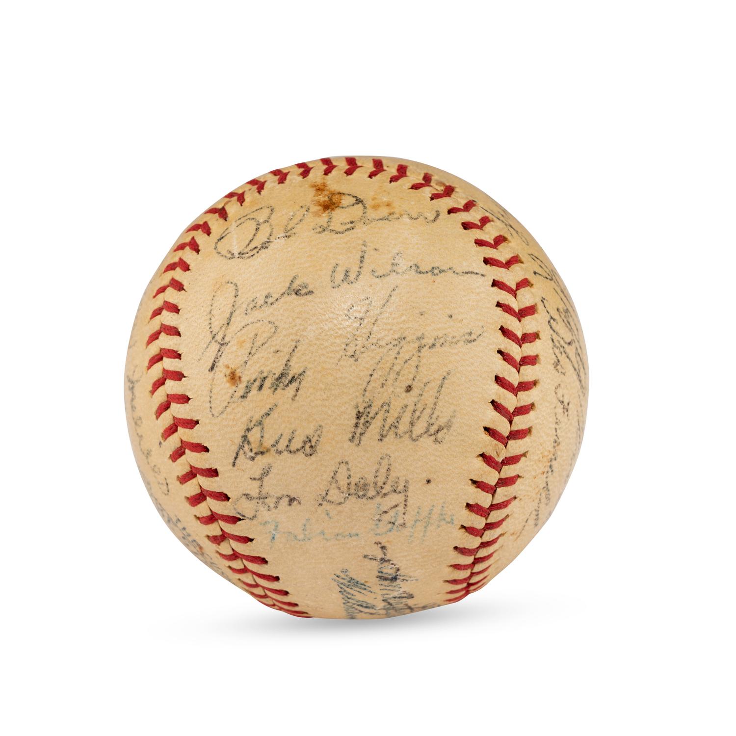 A 1937 Boston Red Sox Team Signed Autograph Baseball Featuring Jimmie Foxx and Lefty Grove (JSA Letter of Authenticity),