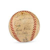 A 1937 Boston Red Sox Team Signed Autograph Baseball Featuring Jimmie Foxx and Lefty Grove (JSA Letter of Authenticity),