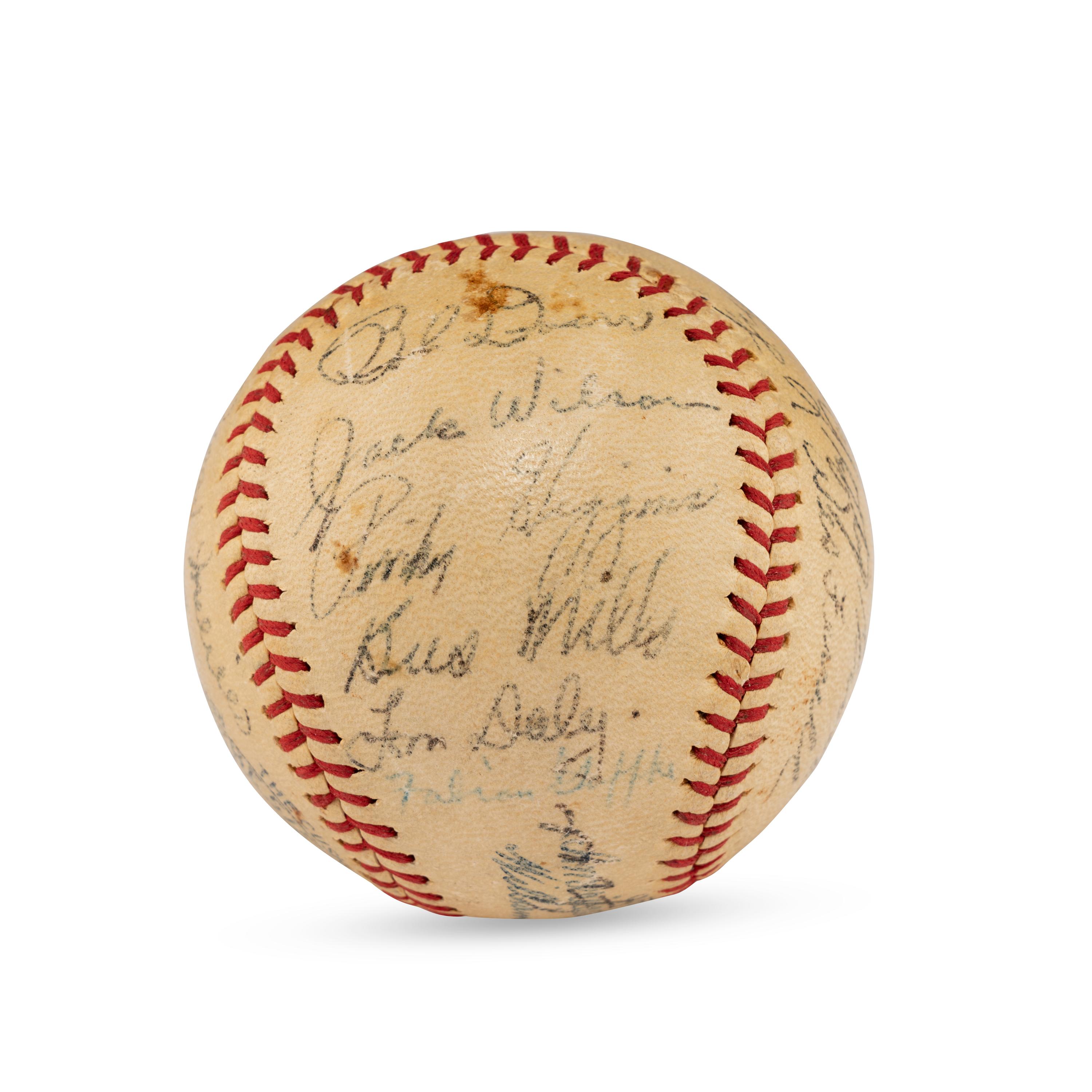 A 1937 Boston Red Sox Team Signed Autograph Baseball Featuring Jimmie Foxx and Lefty Grove (JSA Letter of Authenticity),