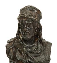 A Pair of Continental Cast Metal Busts — LATE 19TH/EARLY 20TH CENTURY