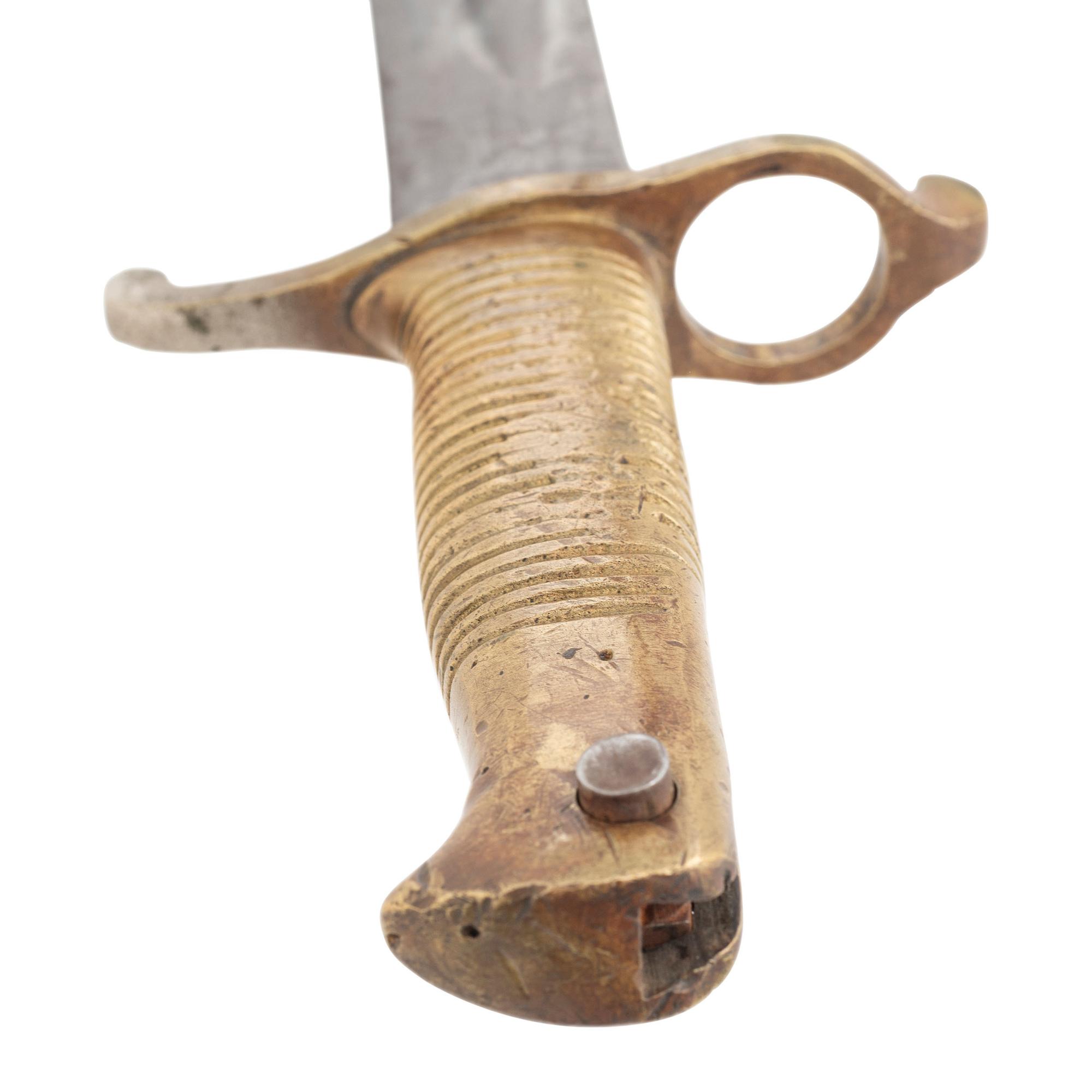 Confederate Saber Bayonet Attributed to Leech & Rigdon with Cook & Brother Type Hilt
