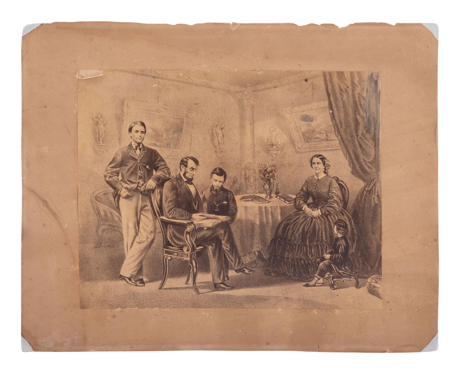 [POLITICS]. 12 photographs and prints of Lincoln, Grant, and McClellan.