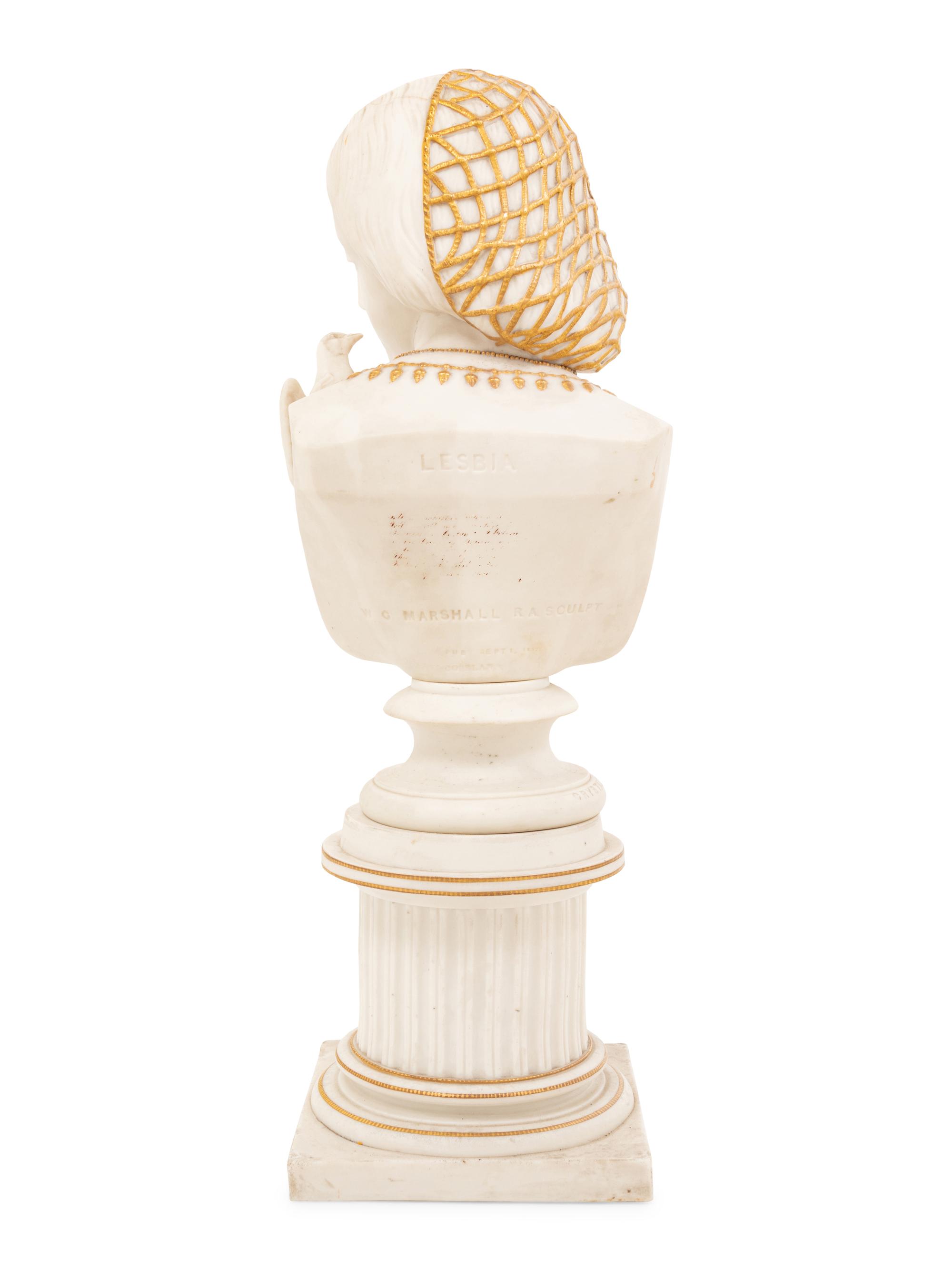A Copeland Parian Ware Bust of Lesbia