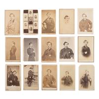 [Lincoln, Abraham] Photographic Study of John Wilkes Booth in 15 Carte de Visites