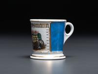 An Ice Deliveryman's Porcelain Occupational Shaving Mug