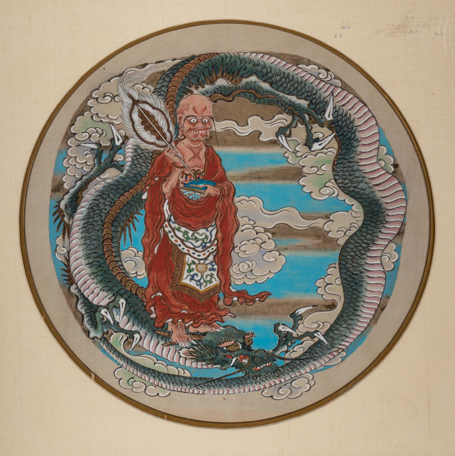Two Chinese Ink and Color Paintings