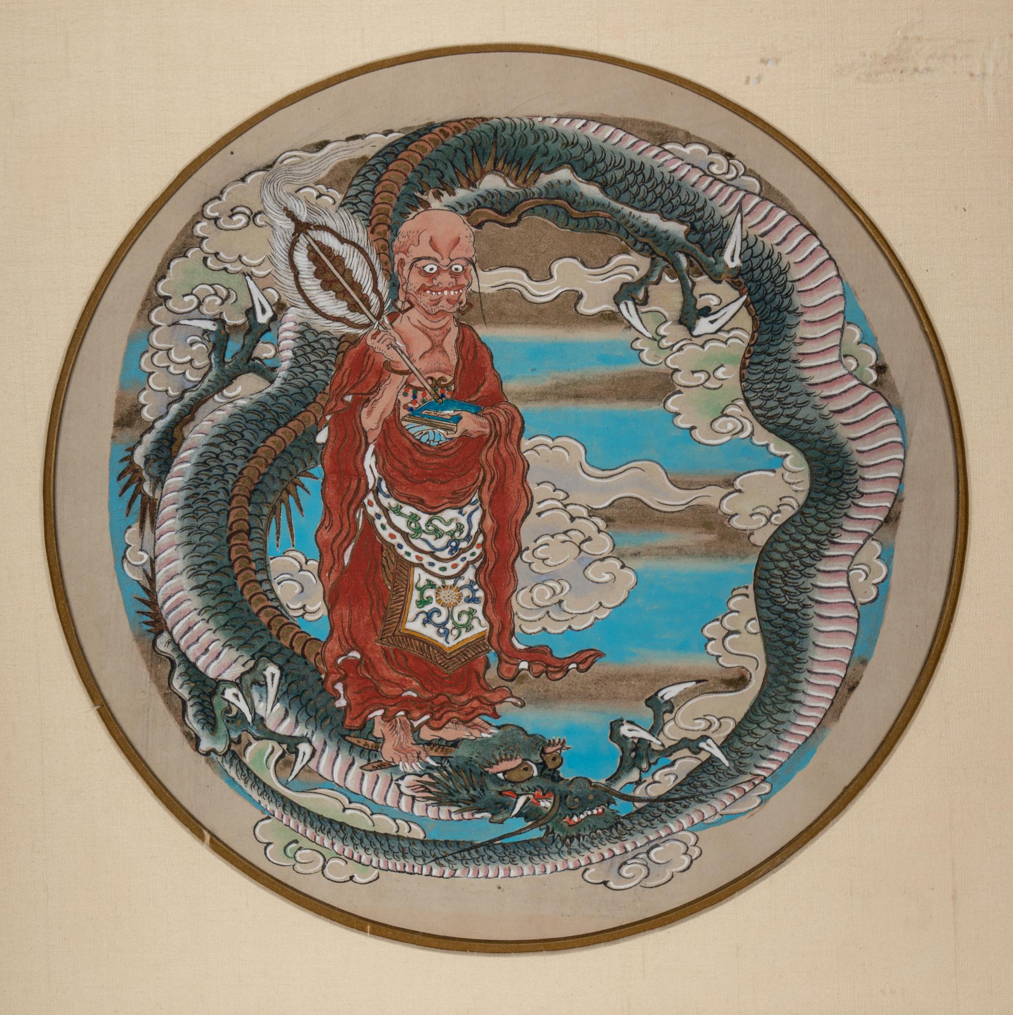 Two Chinese Ink and Color Paintings