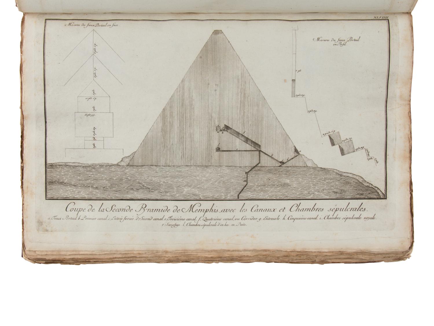 [TRAVEL & EXPLORATION]. NORDEN, Frederic Lewis (1708-1742). The Antiquities, Natural History, Ruins, and other Curiosities of Egypt, Nubia and Thebes; exemplified in Near Two Hundred Drawings Taken on the Spot . London: Printed for Lockyer Davis, 1780.
