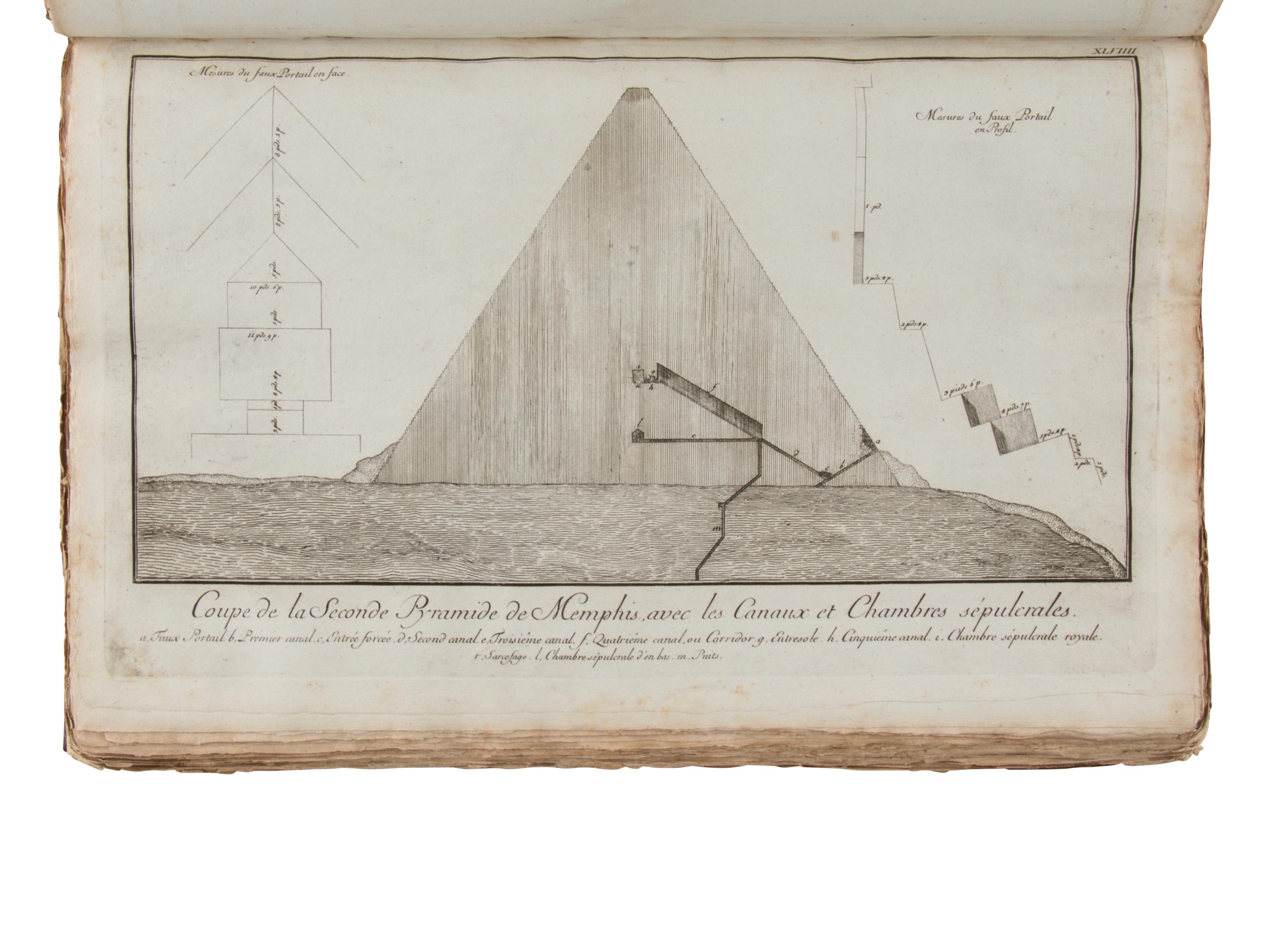 [TRAVEL & EXPLORATION]. NORDEN, Frederic Lewis (1708-1742). The Antiquities, Natural History, Ruins, and other Curiosities of Egypt, Nubia and Thebes; exemplified in Near Two Hundred Drawings Taken on the Spot . London: Printed for Lockyer Davis, 1780.
