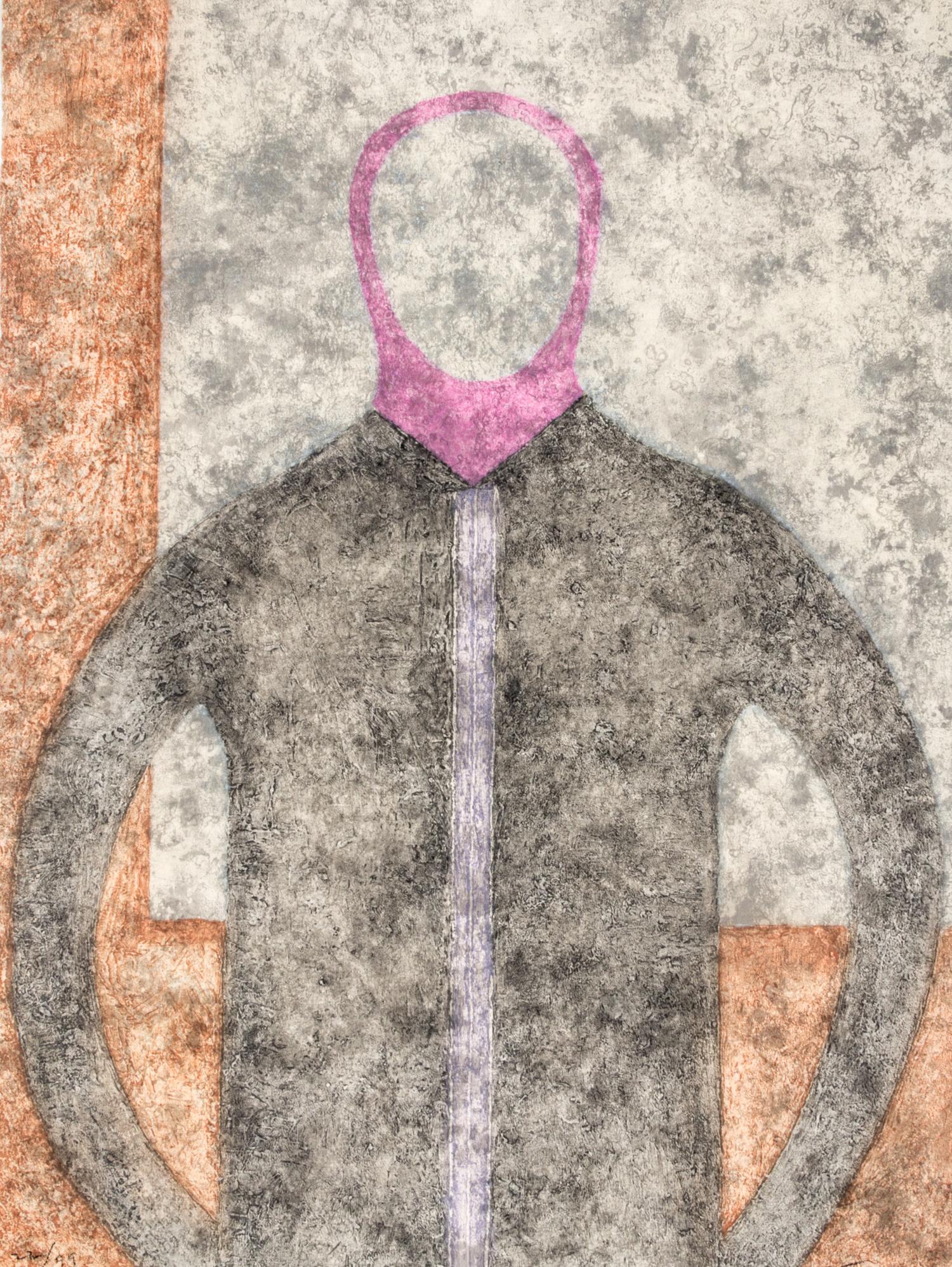Rufino Tamayo, (Mexican, 1899-1991), Personaje en gris, 1980
