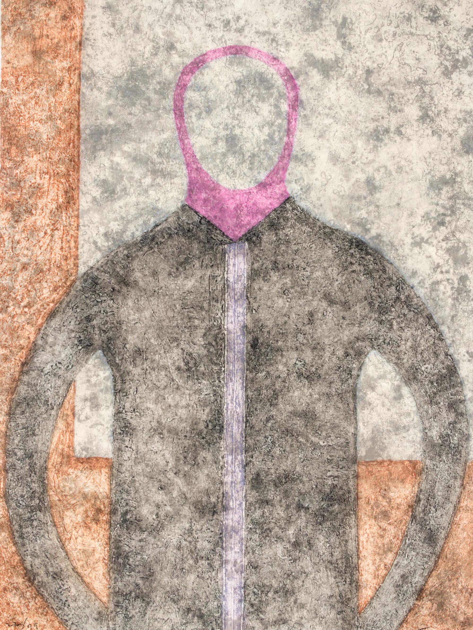 Rufino Tamayo, (Mexican, 1899-1991), Personaje en gris, 1980
