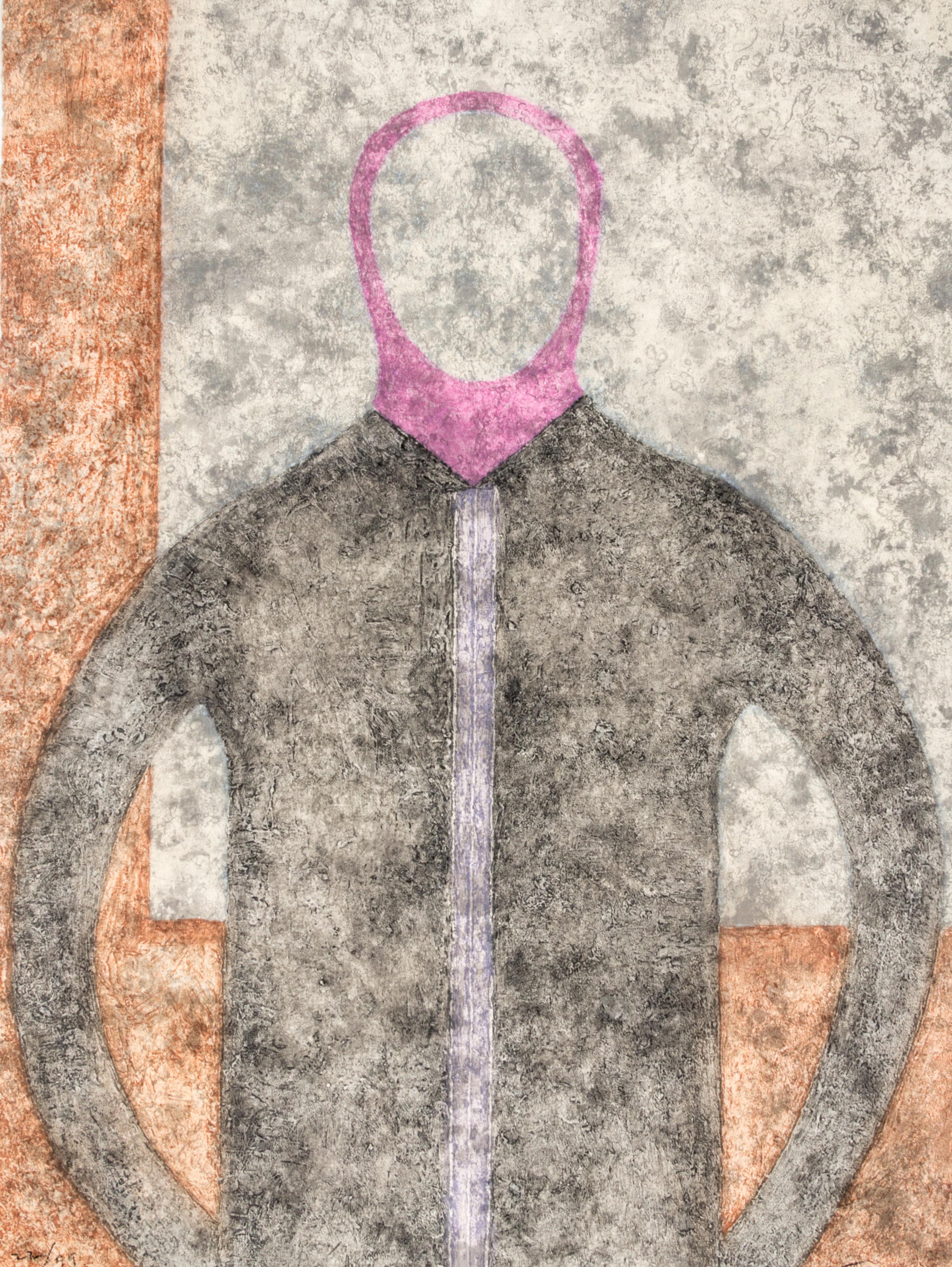 Rufino Tamayo, (Mexican, 1899-1991), Personaje en gris, 1980