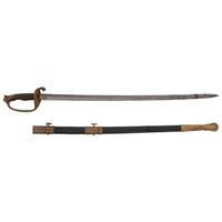 Model 1850 Foot Officer Sword of Capt. Patrick Hart - 19th Indiana - Wounded and Captured at Gettysburg