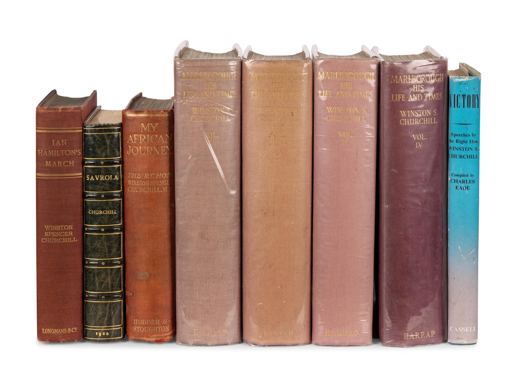 CHURCHILL, Winston L. S., Sir (1874-1965). A group of 5 works and letter referencing Churchill during the Second Boer War, comprising:
