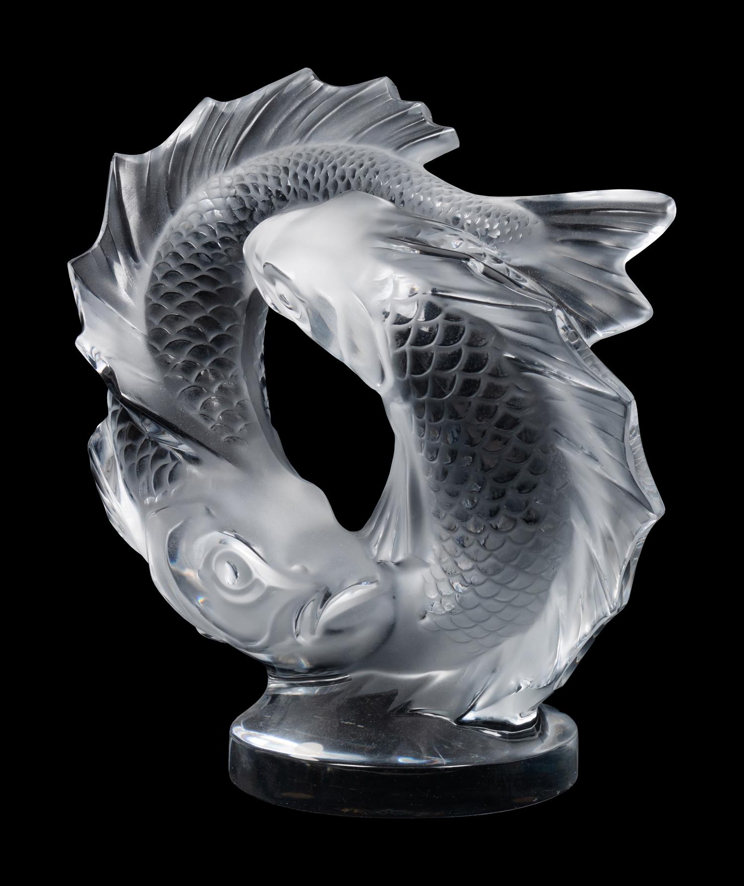 A Lalique Deux Poissons Figure