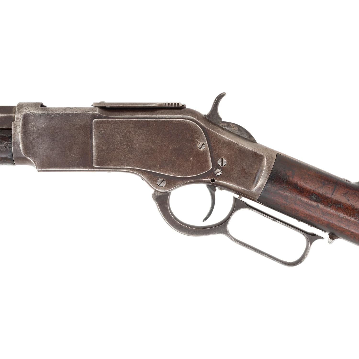 Special Order Winchester Model 1873 with Half Octagon Barrel and Button Magazine