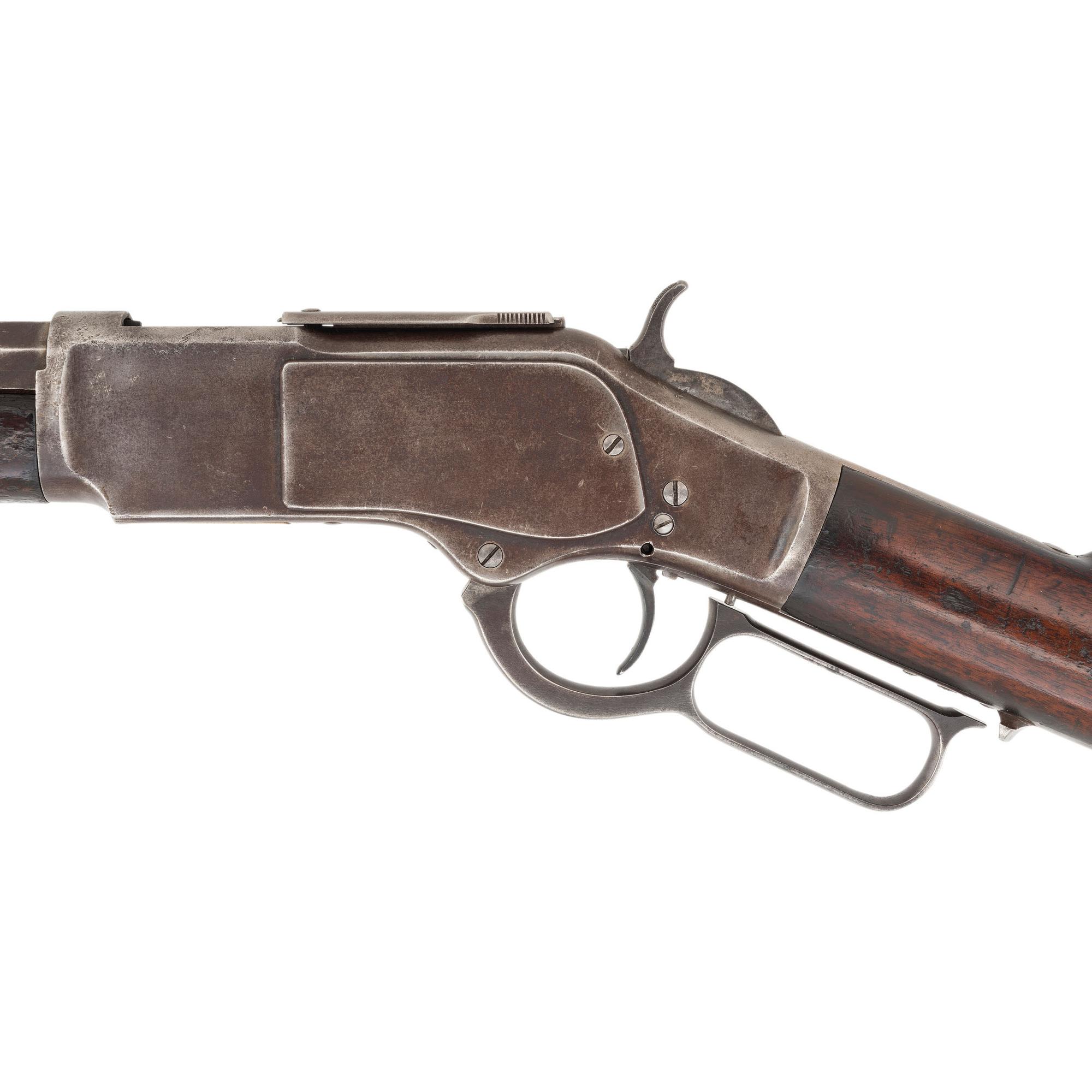 Special Order Winchester Model 1873 with Half Octagon Barrel and Button Magazine