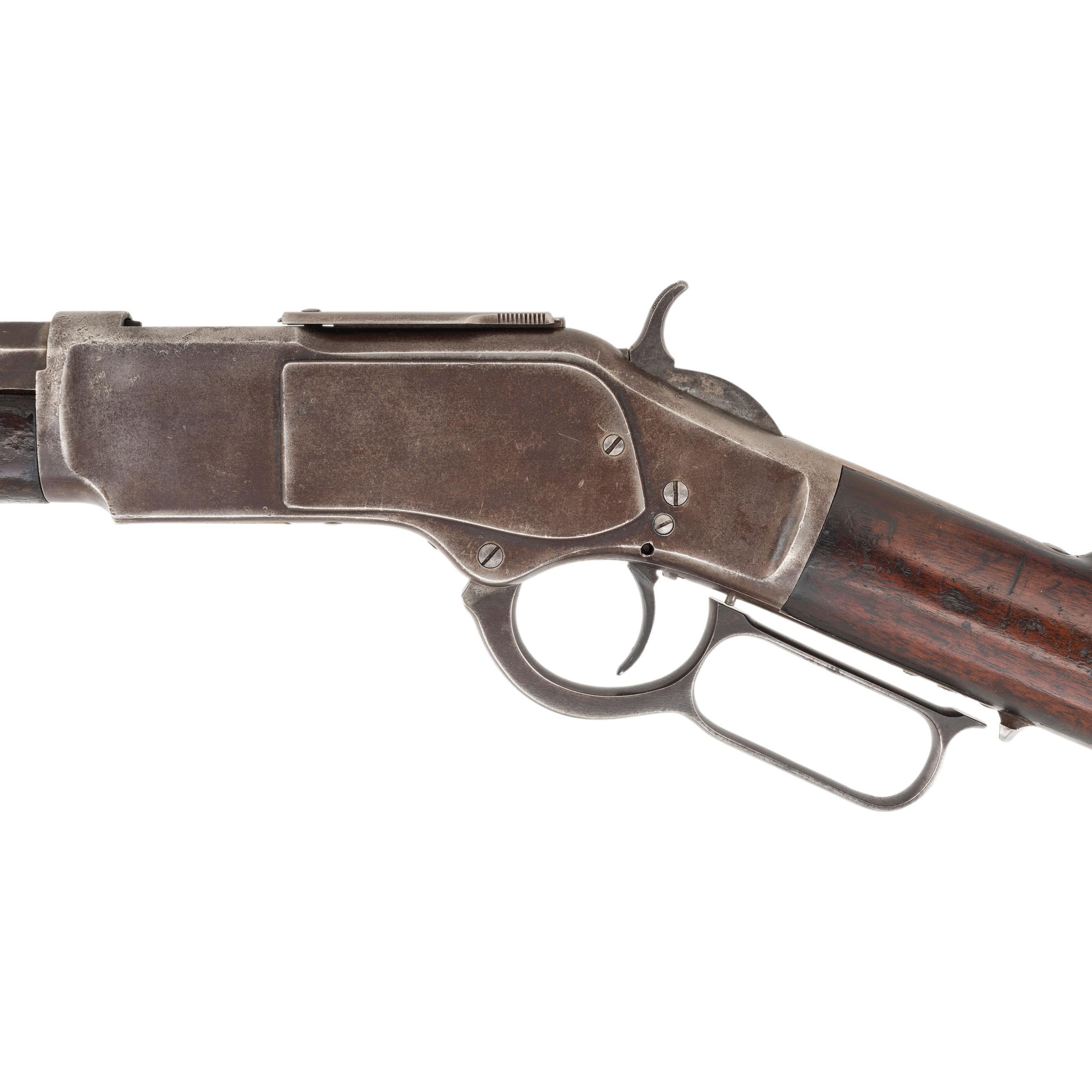 Special Order Winchester Model 1873 with Half Octagon Barrel and Button Magazine