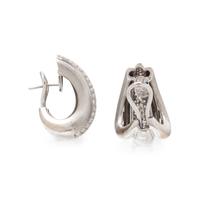 DAMIANI, WHITE GOLD AND DIAMOND EARCLIPS