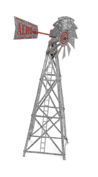 Two Models, An Oil Rig and a Wind Mill Height 26 inches (tallest)