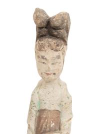 Two Chinese Painted Pottery Figures