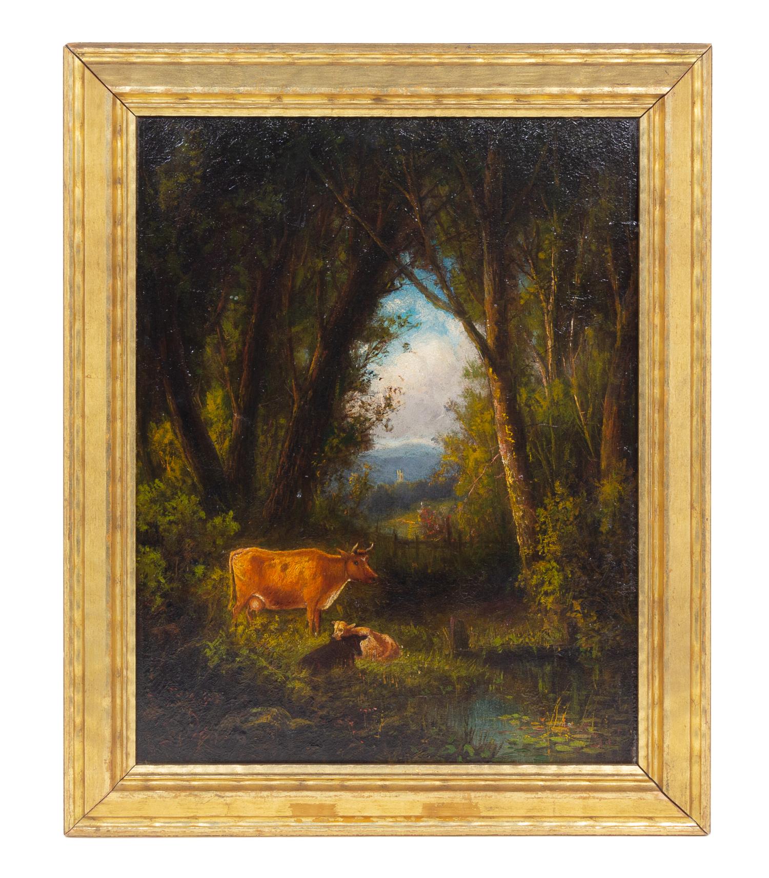 T.E. Baker (20th century) Untitled oil on canvas signed…