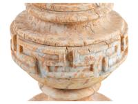 A Continental Carved Marble Pedestal