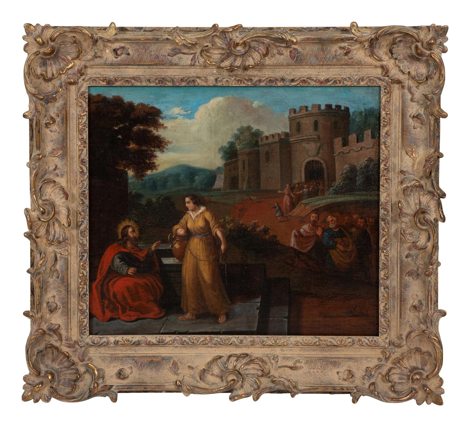 Christ in a Landscape Before a Castle