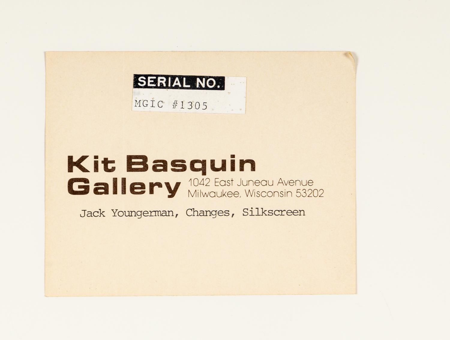 A Group of Three Prints from Changes, 1970