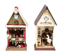 Two American Display Room Boxes Height of tallest 13 3/4 inches. — Judi Hamilton