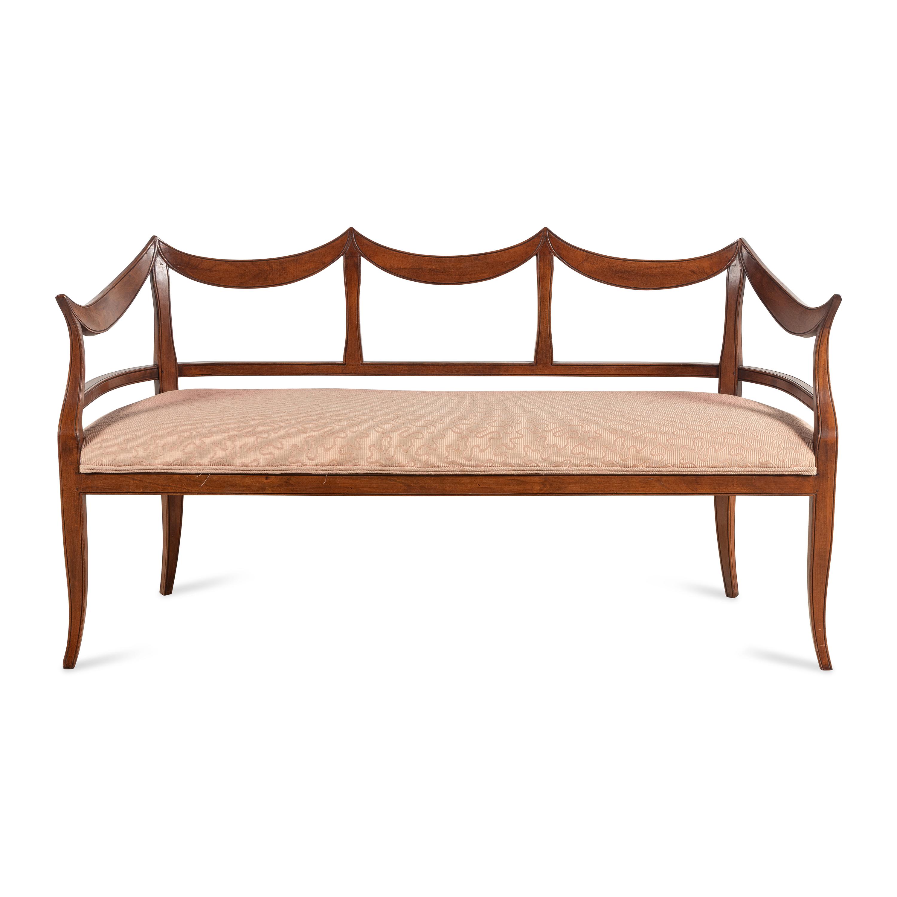 An Italian Fruitwood Settee