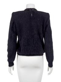 Gucci Black Angora Sweater, 1980s