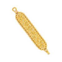 VERDURA, YELLOW GOLD, DIAMOND AND PERIDOT BRACELET