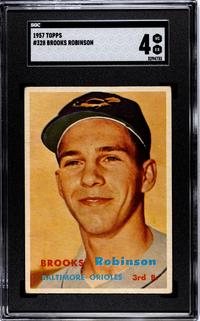 A Complete Set of 1957 Topps Baseball Cards Including SGC Graded Key Cards (407/407),