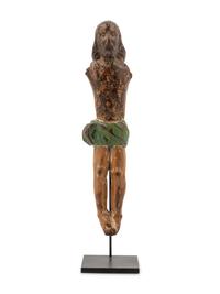 A Spanish Colonial Carved Wood Corpus Figure