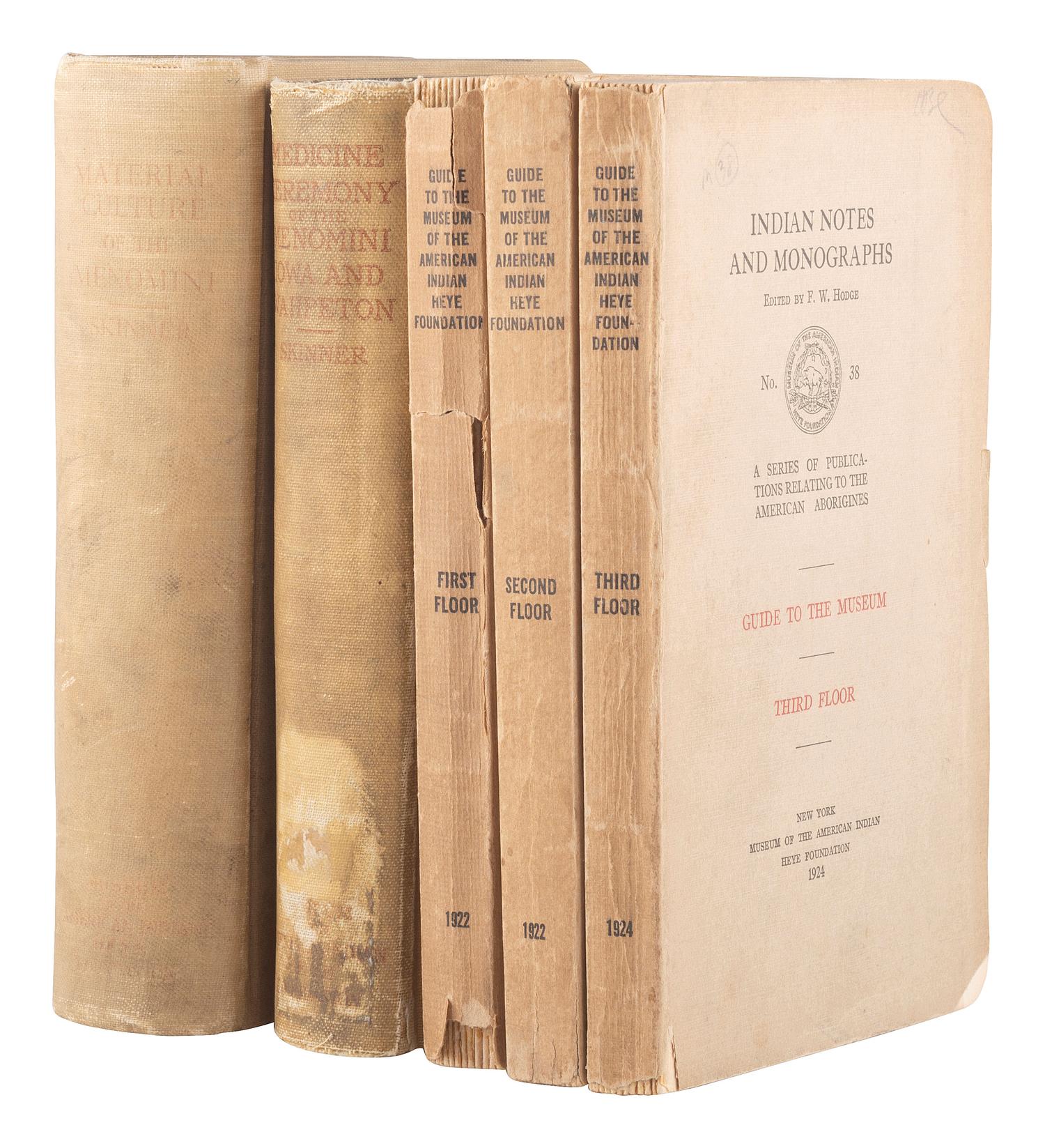 [NATIVE AMERICANA - ETHNOLOGY]. A group of Ethnology works, including Dakota-English Dictionary.