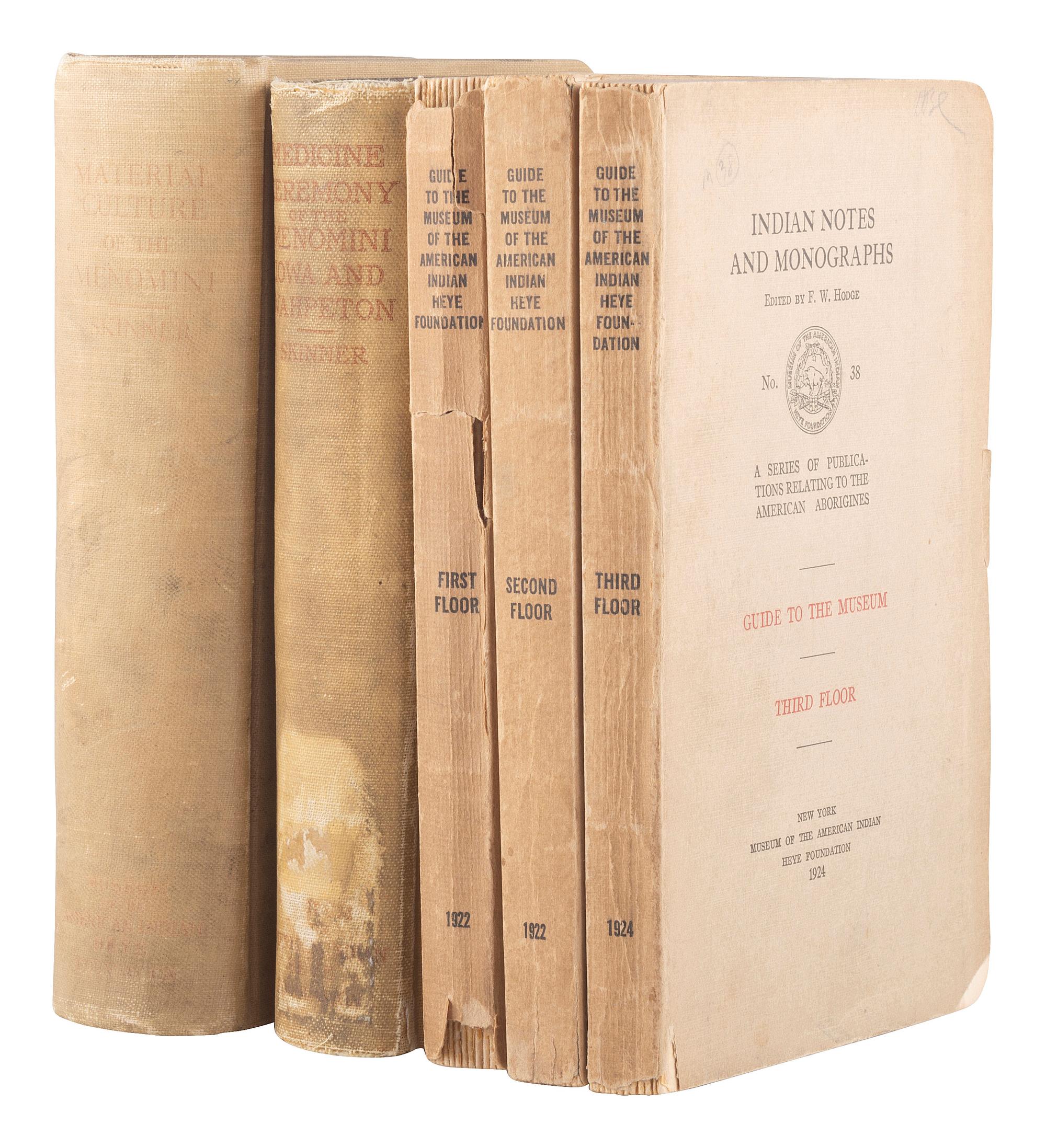 [NATIVE AMERICANA - ETHNOLOGY]. A group of Ethnology works, including Dakota-English Dictionary.