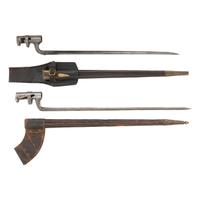 Lot of Two Civil War Import Bayonets with Scabbards