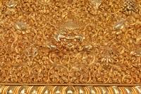 A Tibetan Style Gilt Bronze Table Casket