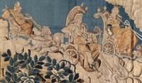 A Pair of Flemish Wool Tapestries Depicting Scenes from the Judgement of Paris