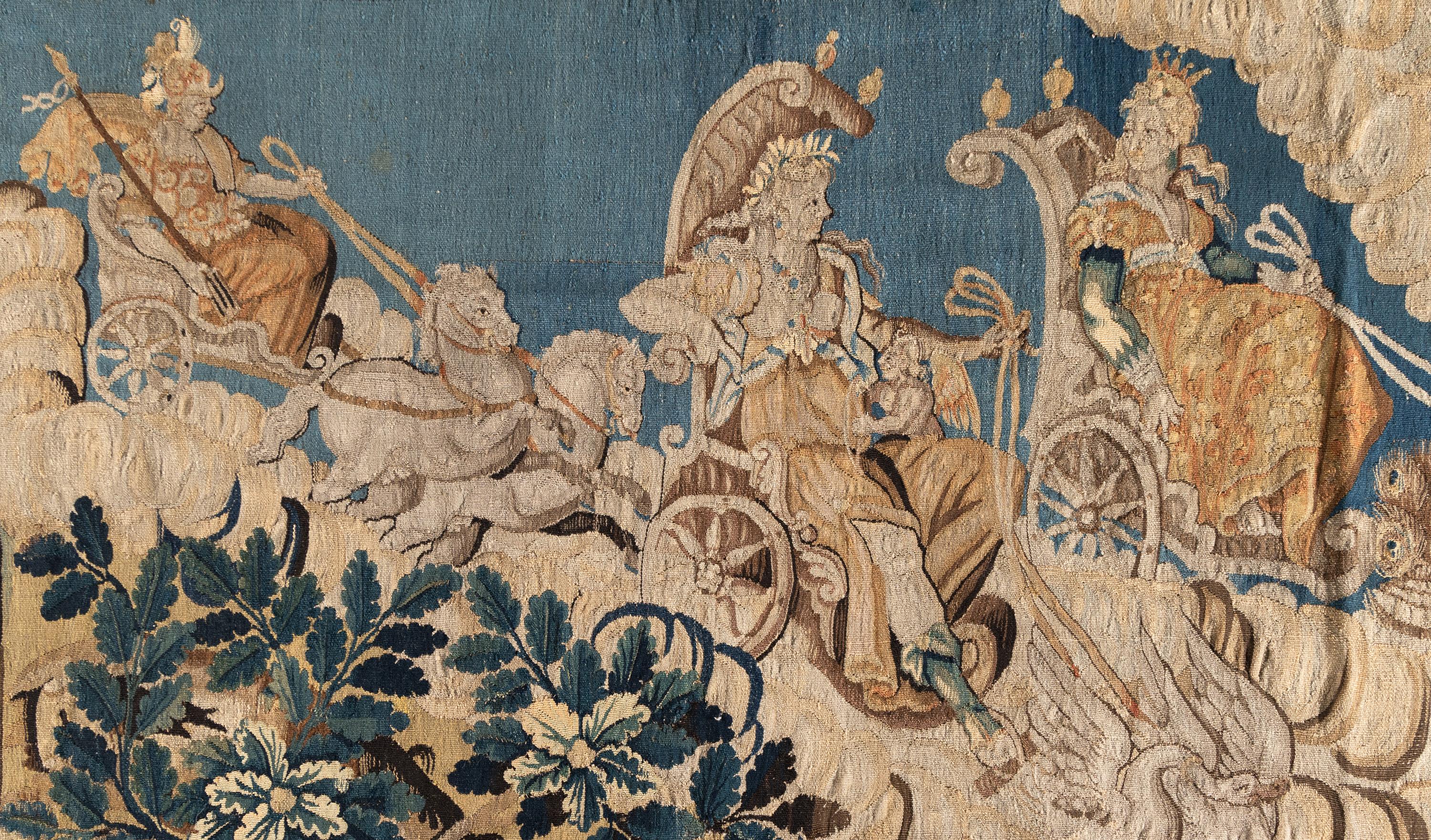 A Pair of Flemish Wool Tapestries Depicting Scenes from the Judgement of Paris