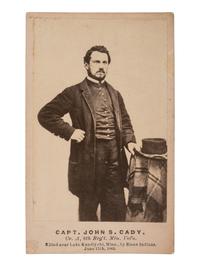 CDV of Capt. John S. Cady, 8th Minnesota Regiment, killed by Sioux warriors. Anoka, MN: Wm. H. Cook's Gallery, 1863.