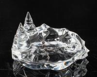 A Baccarat Glass Sculpture, Peter Yuram, 1978 Height 5 x width 8 1/2 inches.