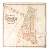 [WORLD'S FAIR]. GOLSEN, Ralph J., photographer. Photo album and souvenir map for the 1893 Chicago World's Columbian Exposition.