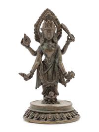 Two Indian Bronze Figures of Shiva
