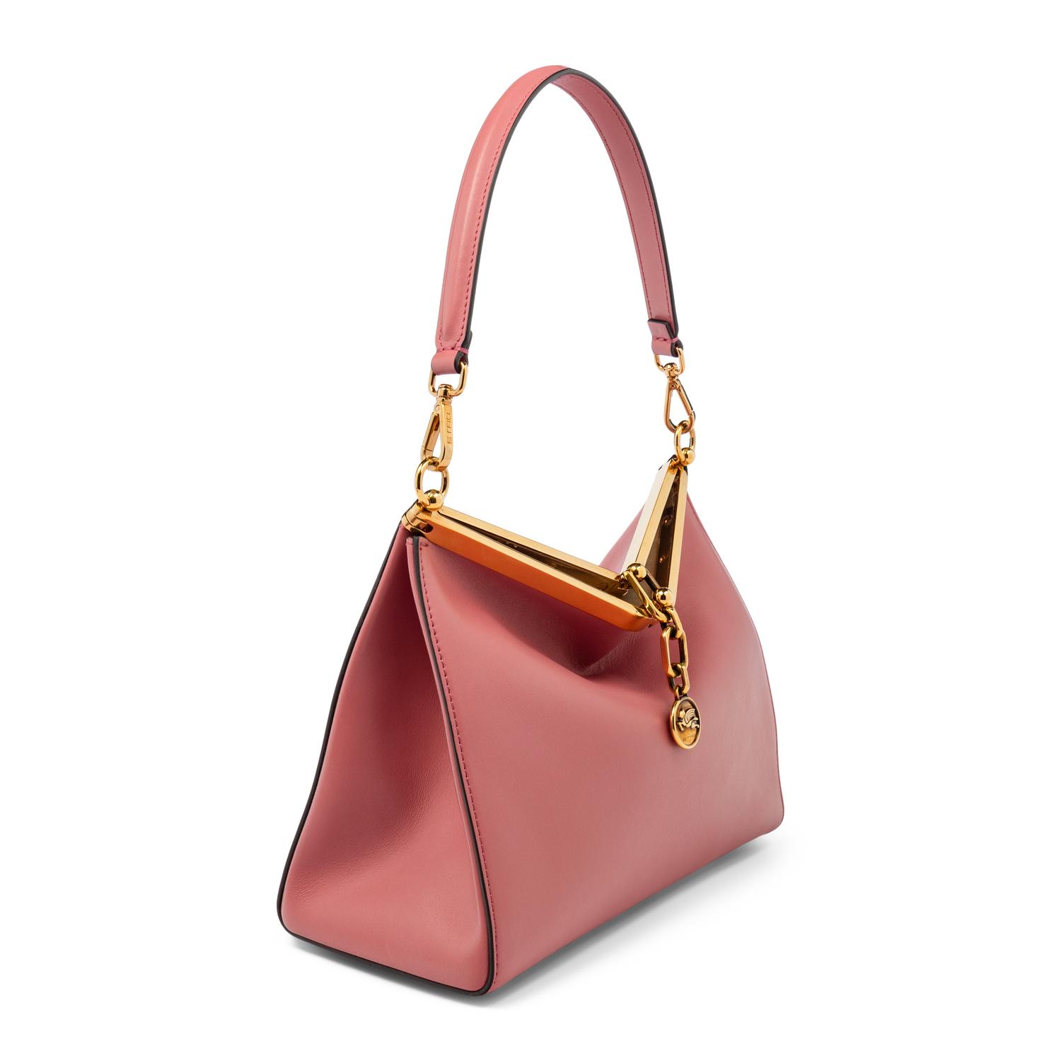 ETRO, PINK LEATHER VELA BAG