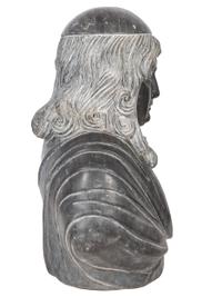 A Carved Stone Portrait Bust