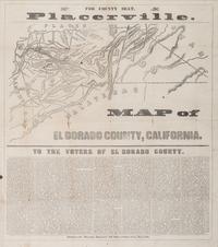 [GOLD RUSH]. To the Voters of El Dorado County . Placerville, CA: "Mountain Democrat" Job Office. Ca 1850s.